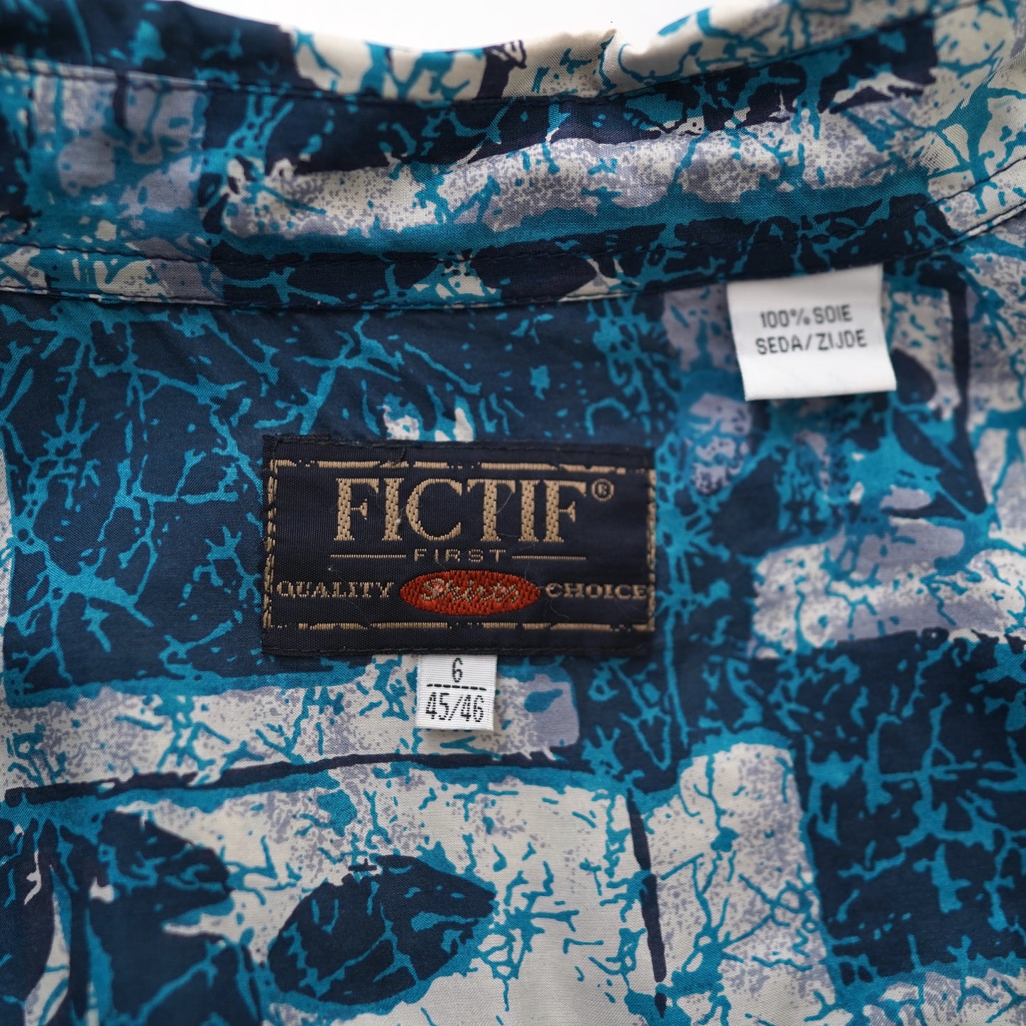 FICTIF silk pattern shirt