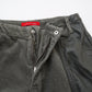 corduroy leather cargo pants