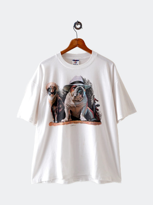 90s animal print tee