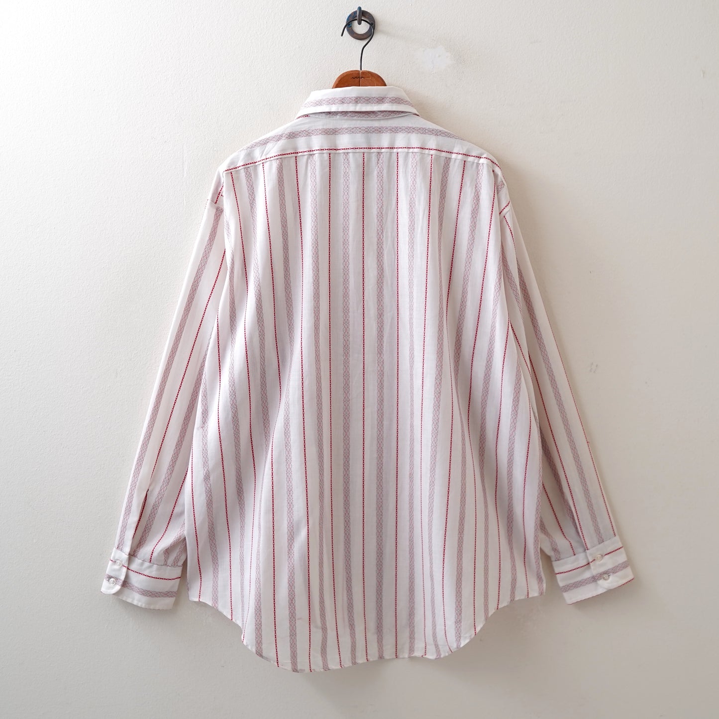 70s stripe long shirt