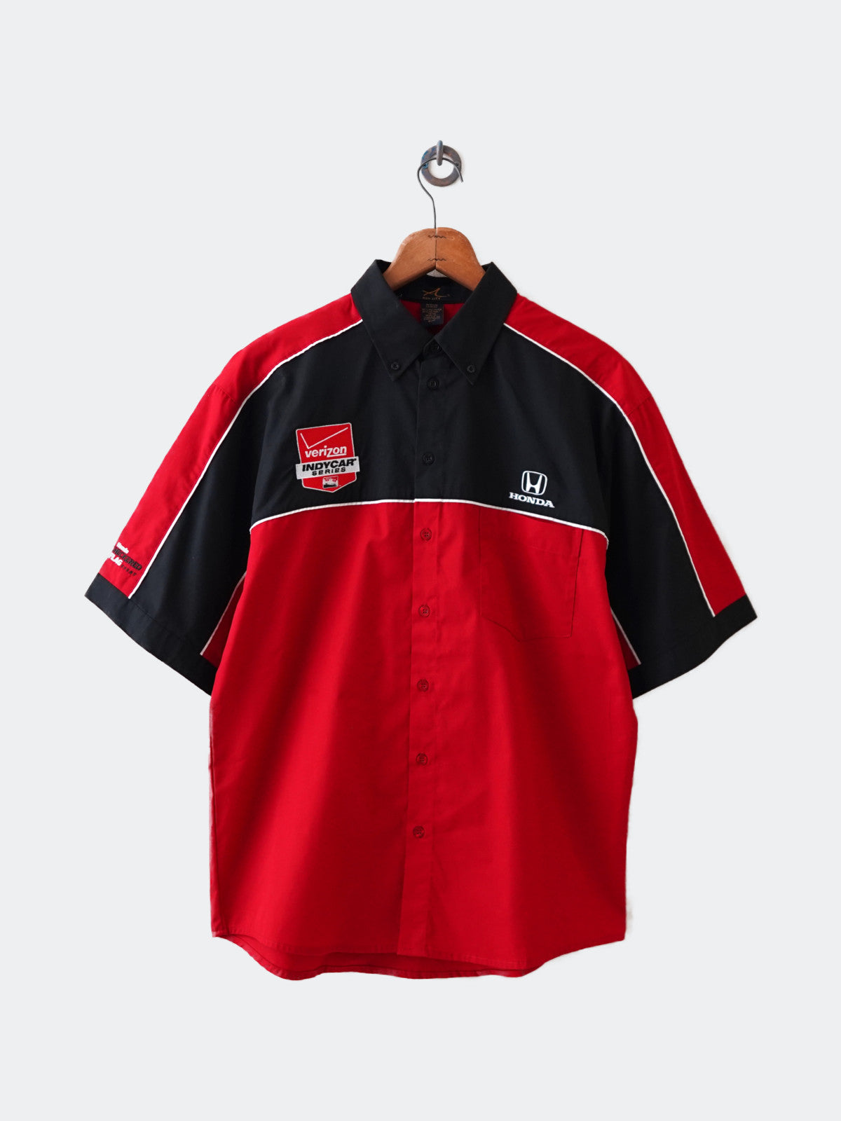 90s HONDA racing button down collar shirt