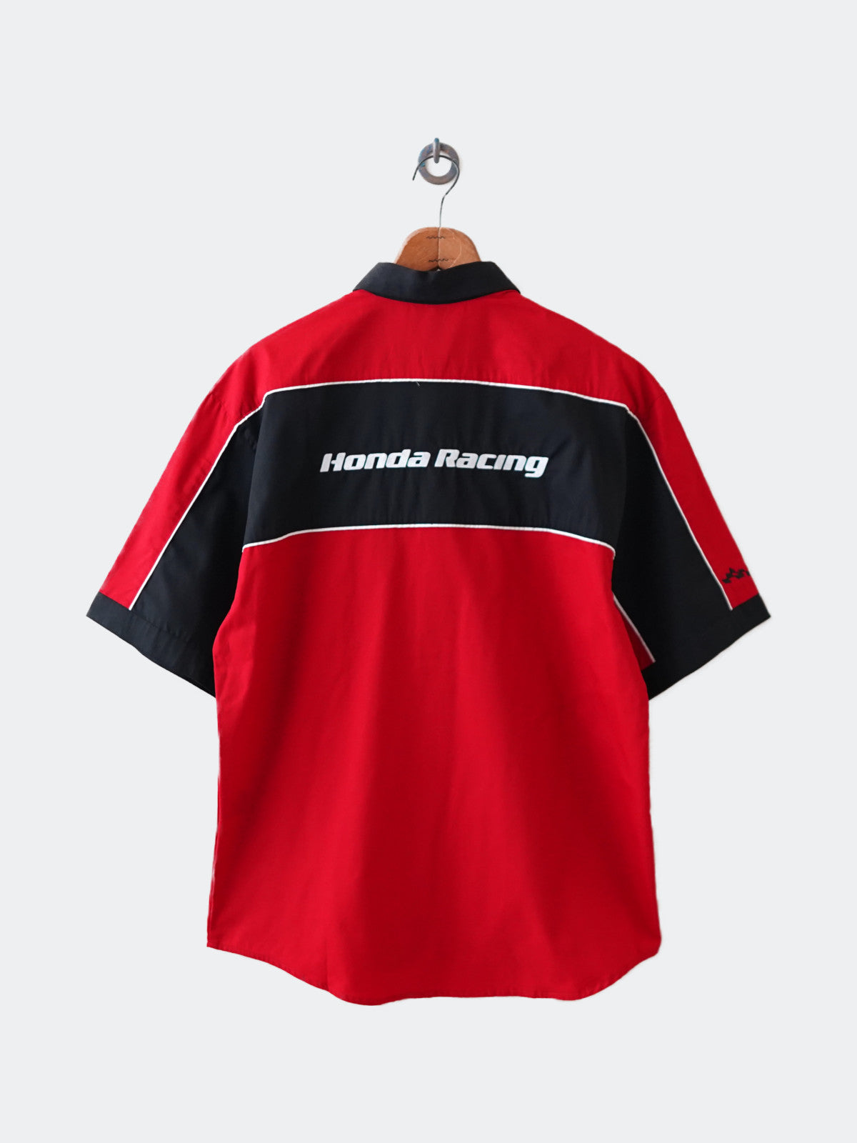 90s HONDA racing button down collar shirt