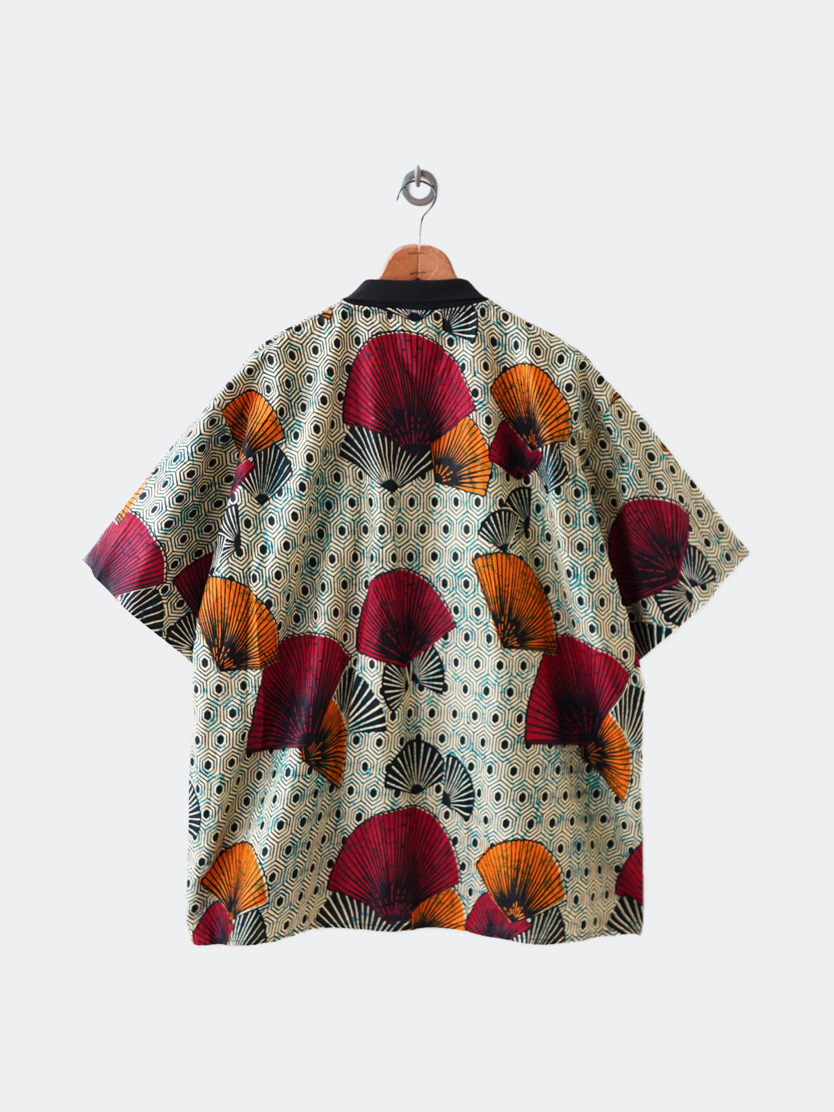 half button design shirt