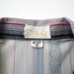 70s open collar stripe shirt