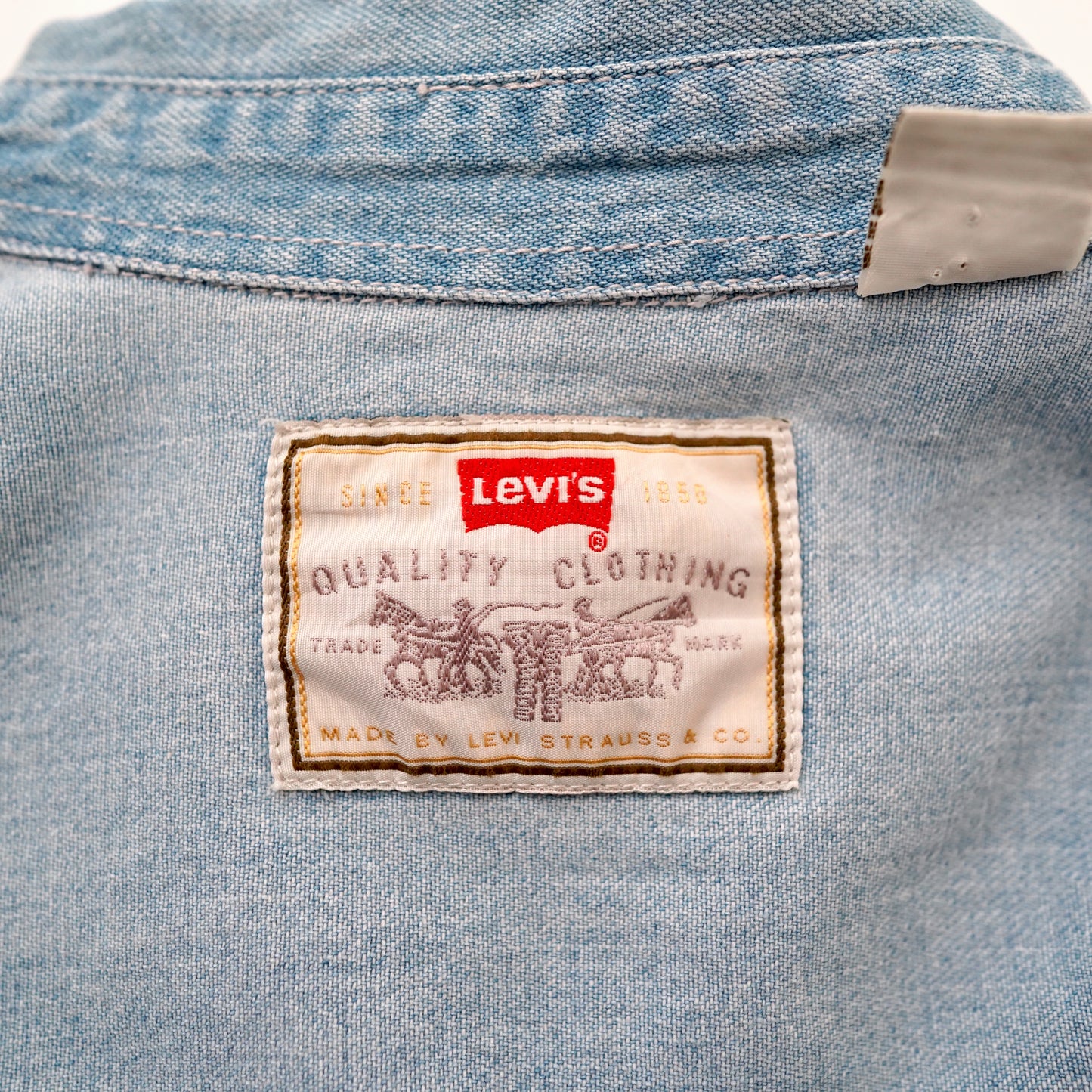 Levi's design denim long shirt