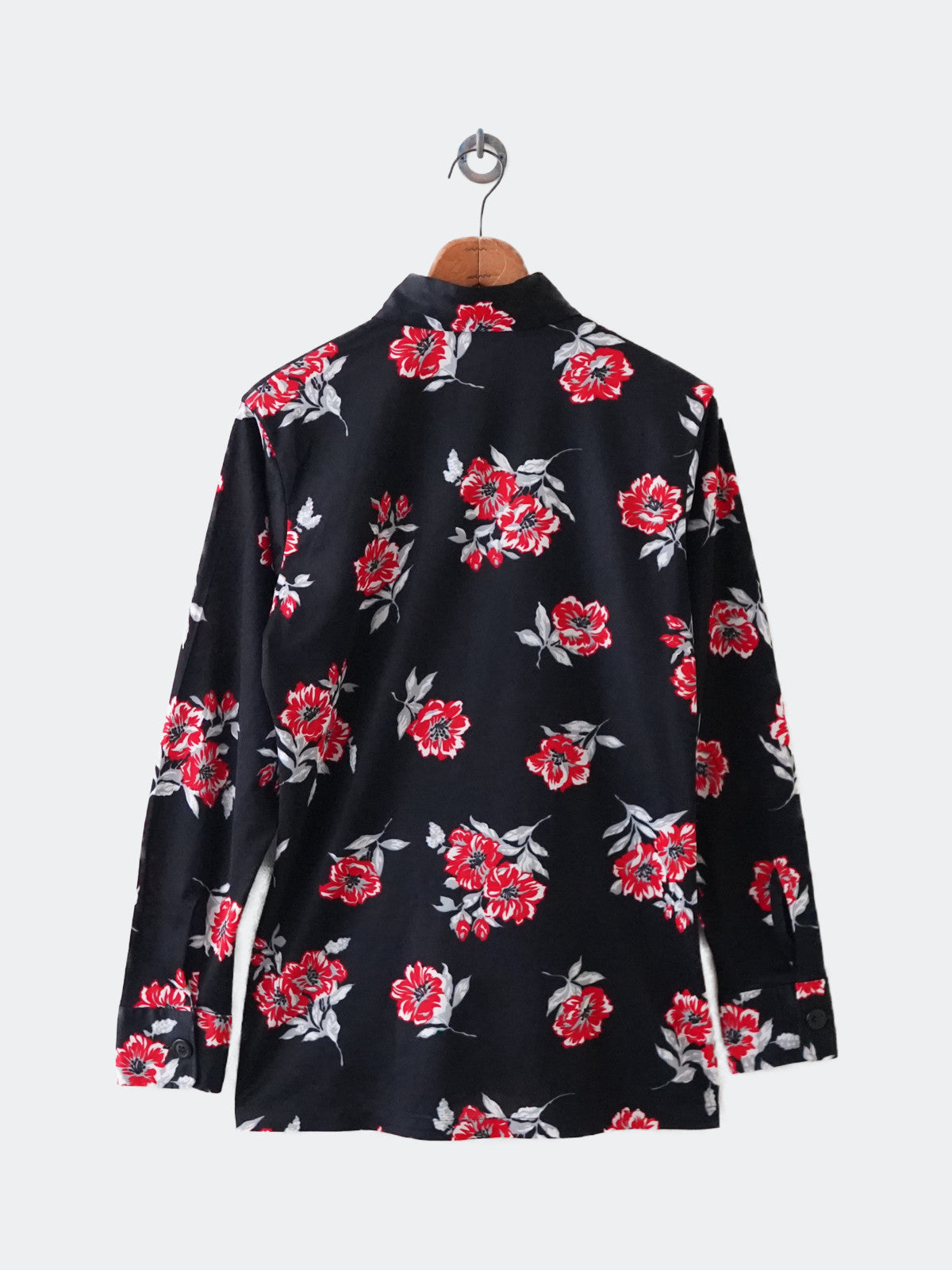 70s FOCUS Career Club flower shirt