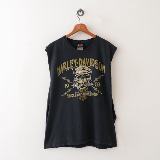 HARLEY DAVIDSON print tank top