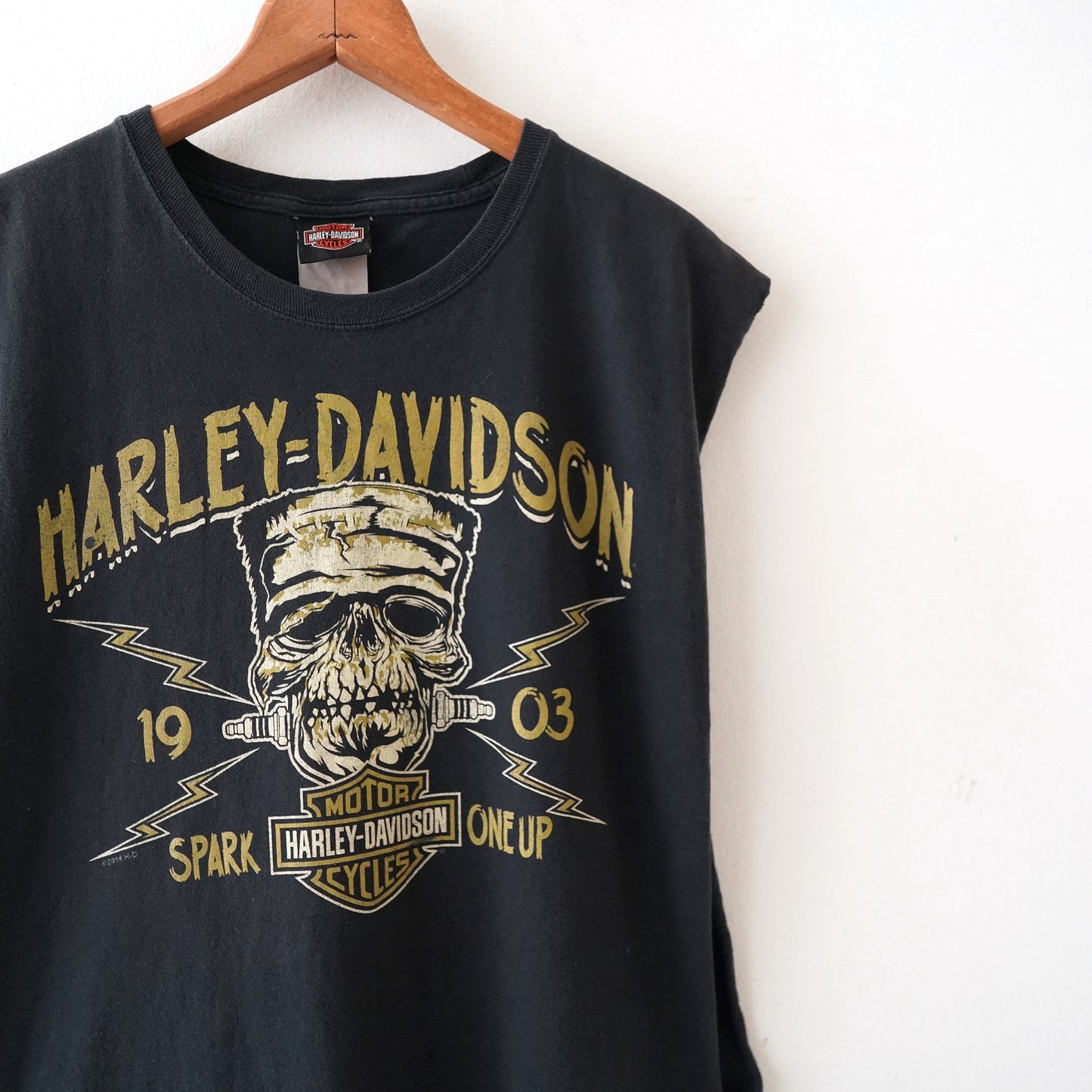 HARLEY DAVIDSON print tank top