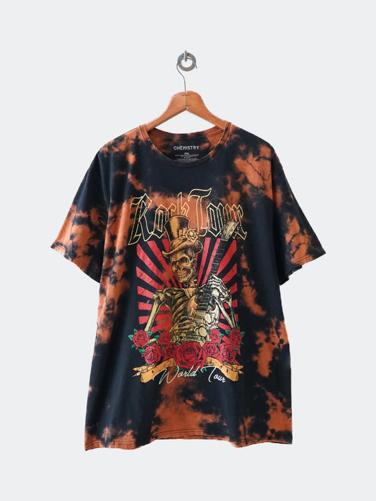 tie dye rock tee