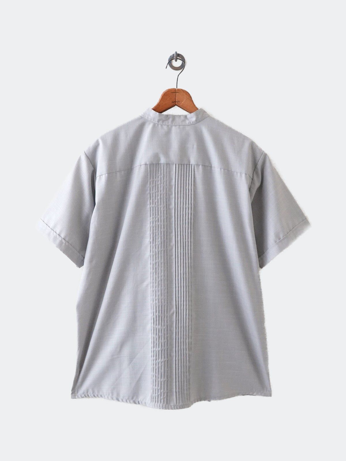 no collar embroidery shirt