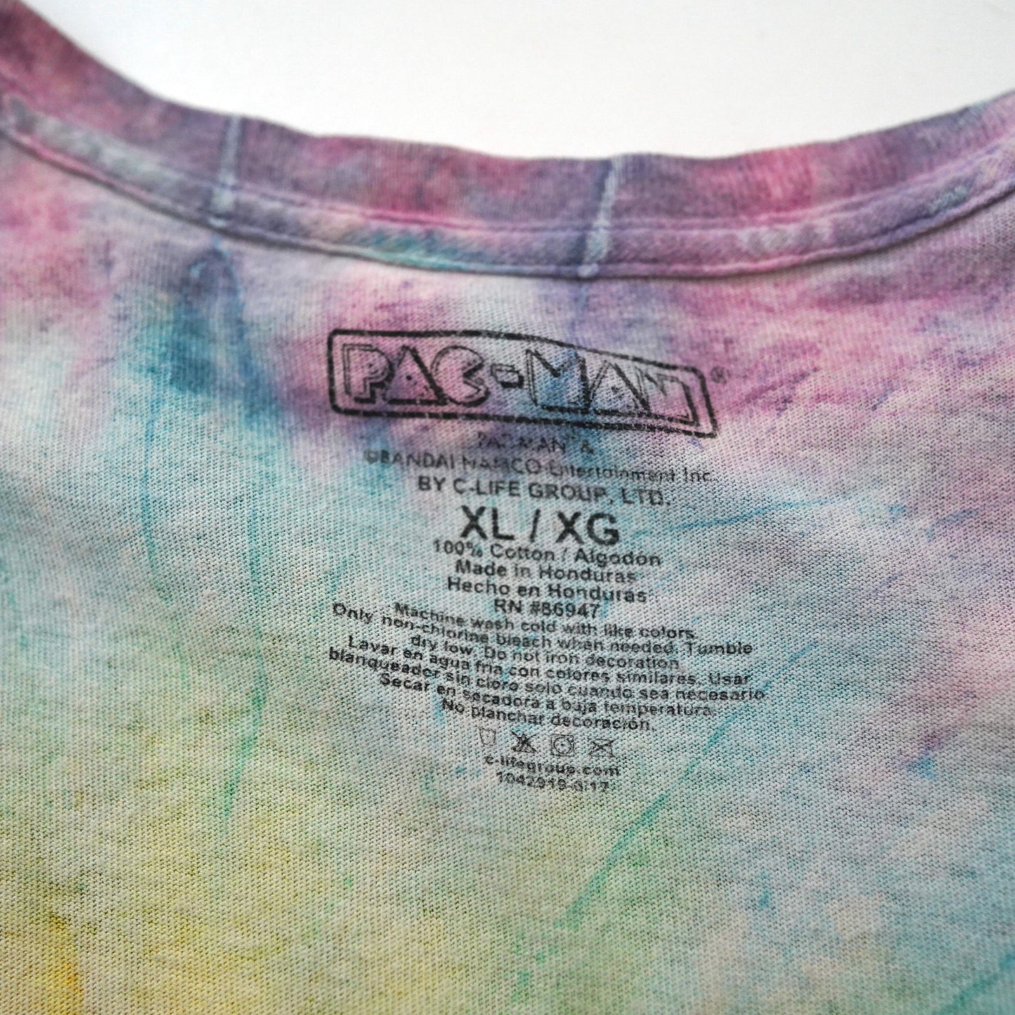 PAC MAN tie dye tee