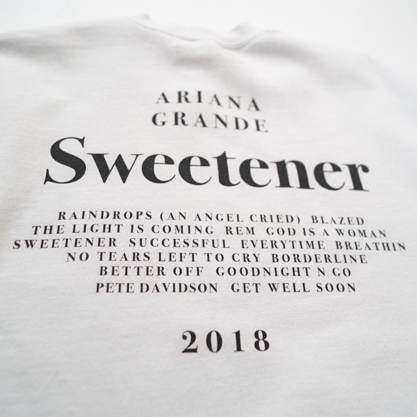 Ariana Grande Sweetener sweat