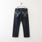 embroidery denim pants