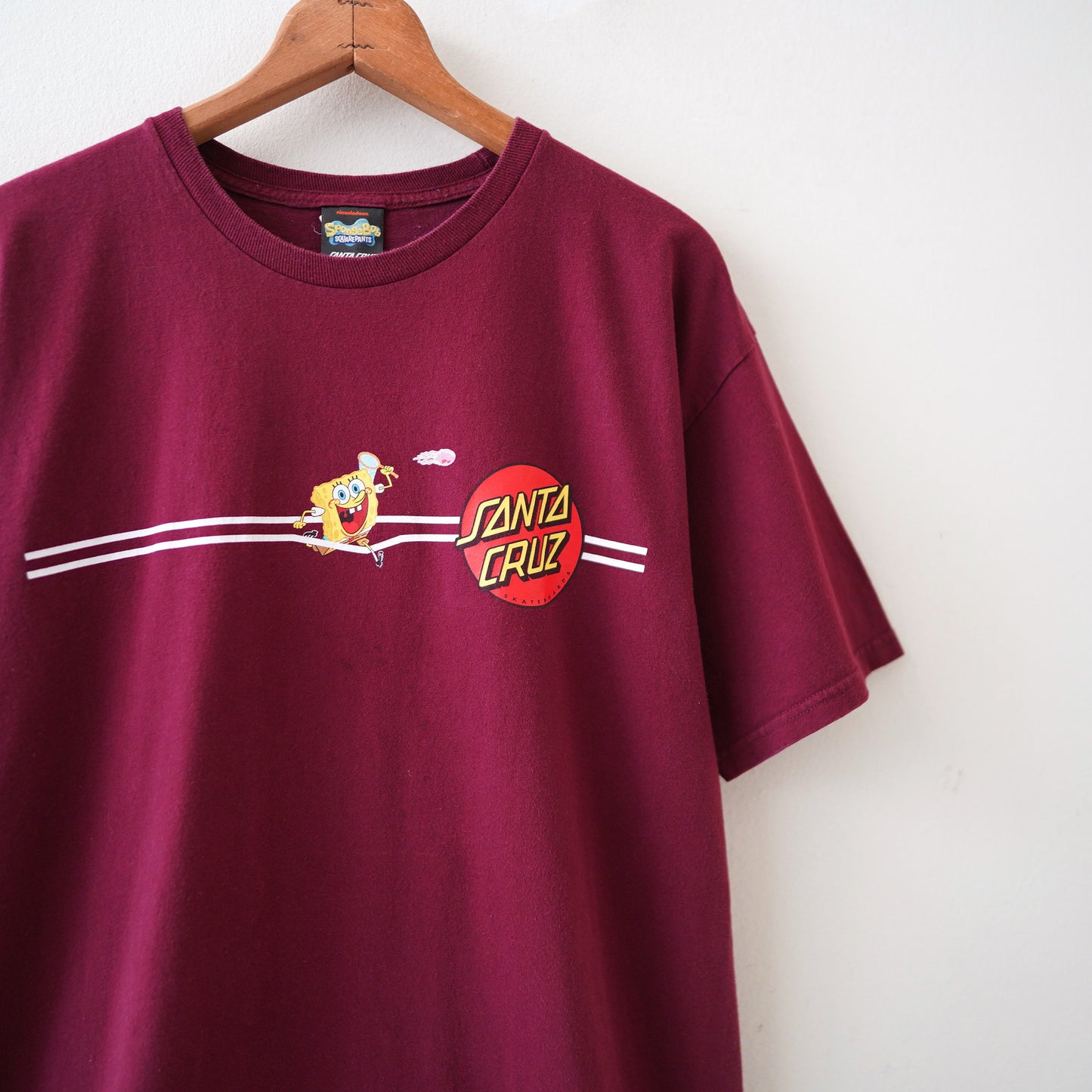 SANTA CRUZ×Sponge Bob tee