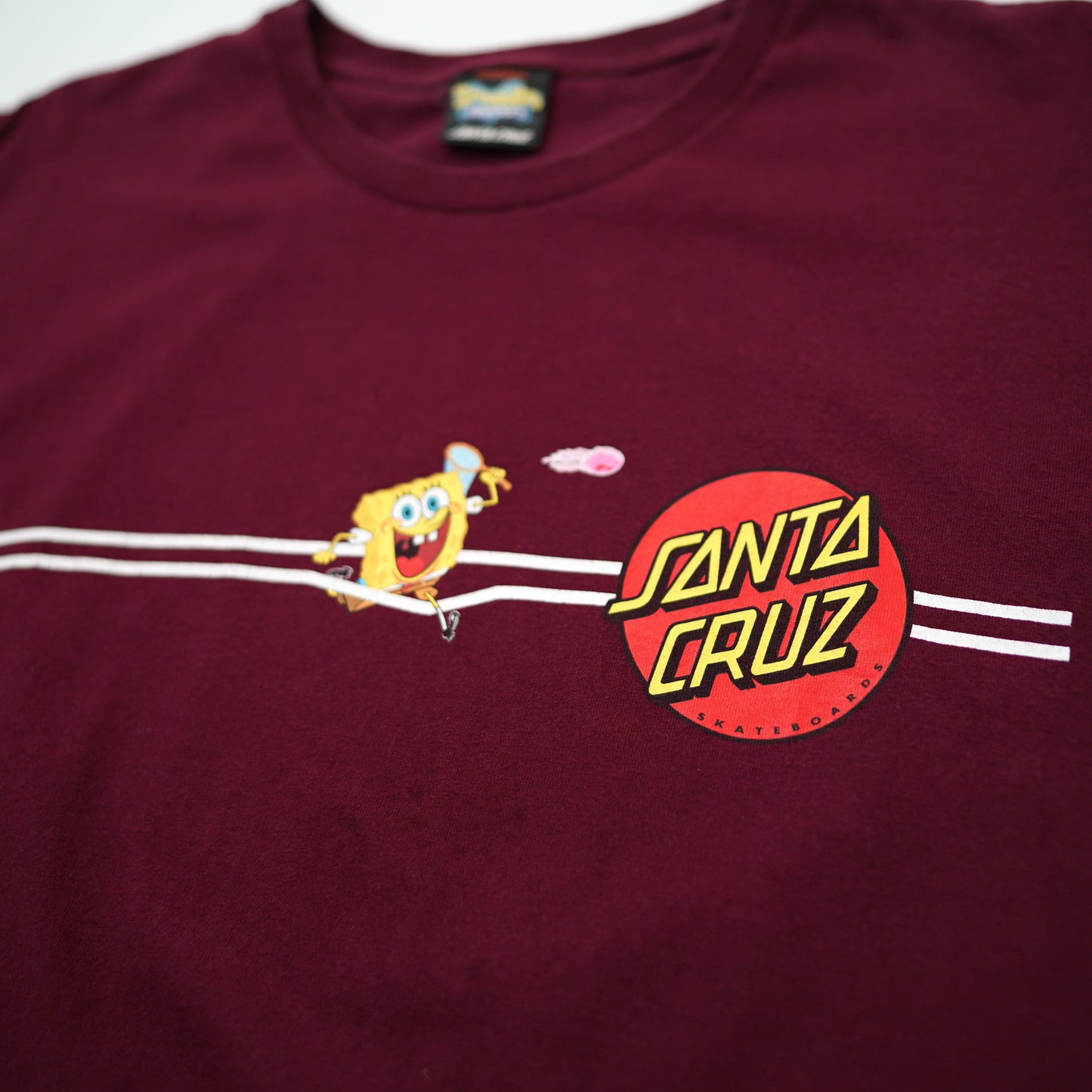 SANTA CRUZ×Sponge Bob tee