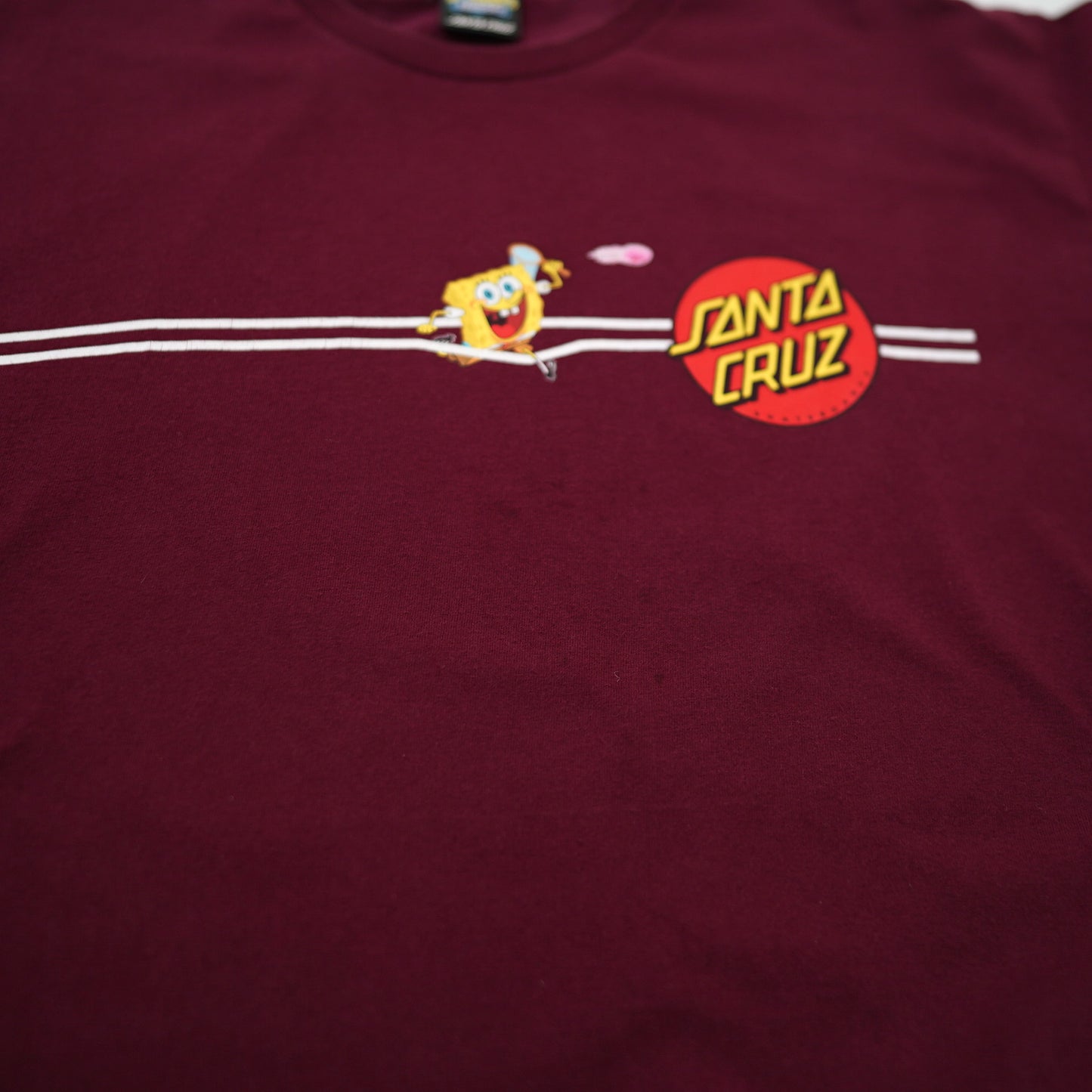 SANTA CRUZ×Sponge Bob tee
