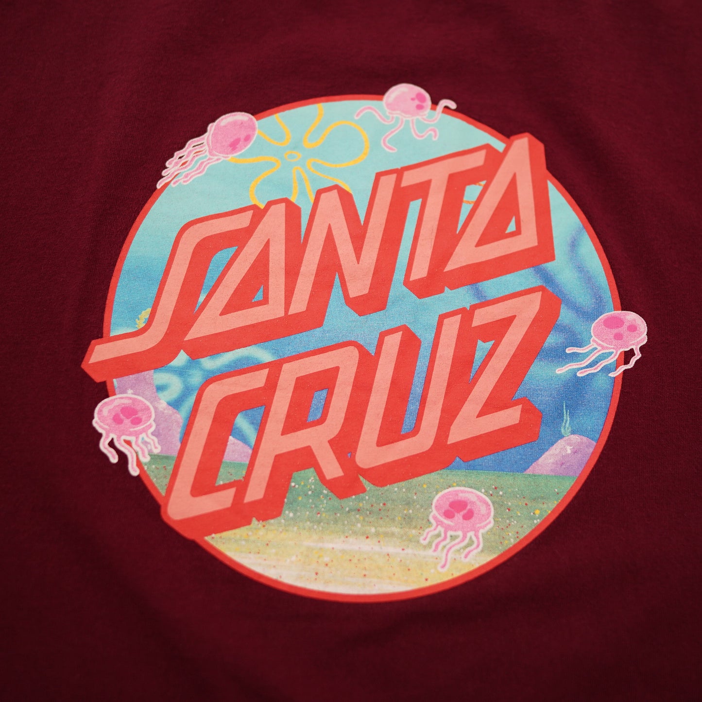 SANTA CRUZ×Sponge Bob tee