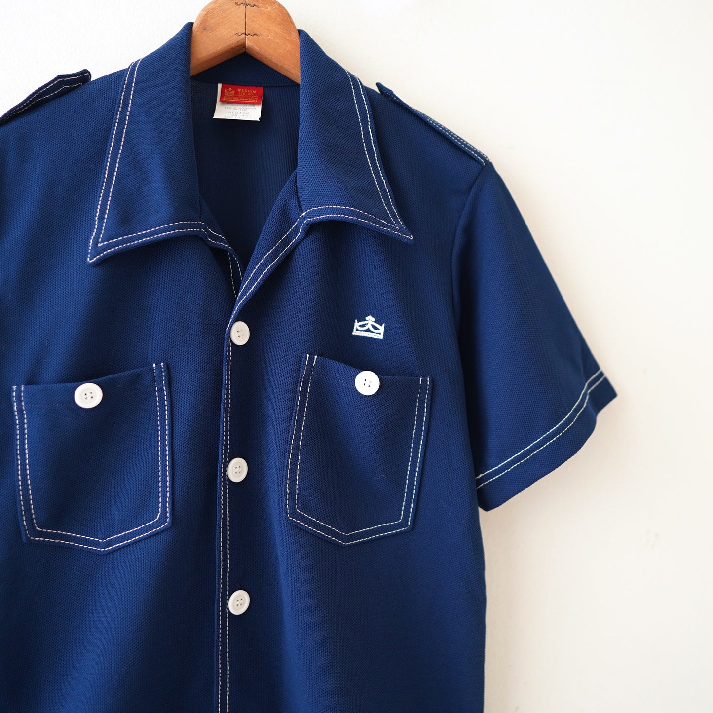 70s Sears contrast stitching shirt