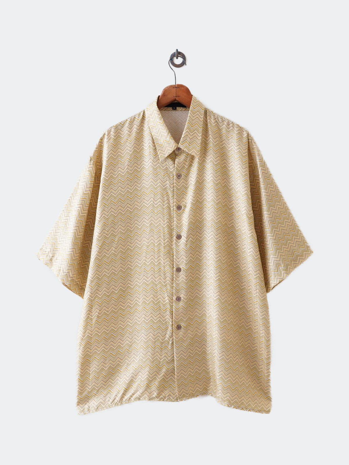 silk arrow pattern shirt