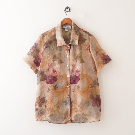 transparent flower shirt