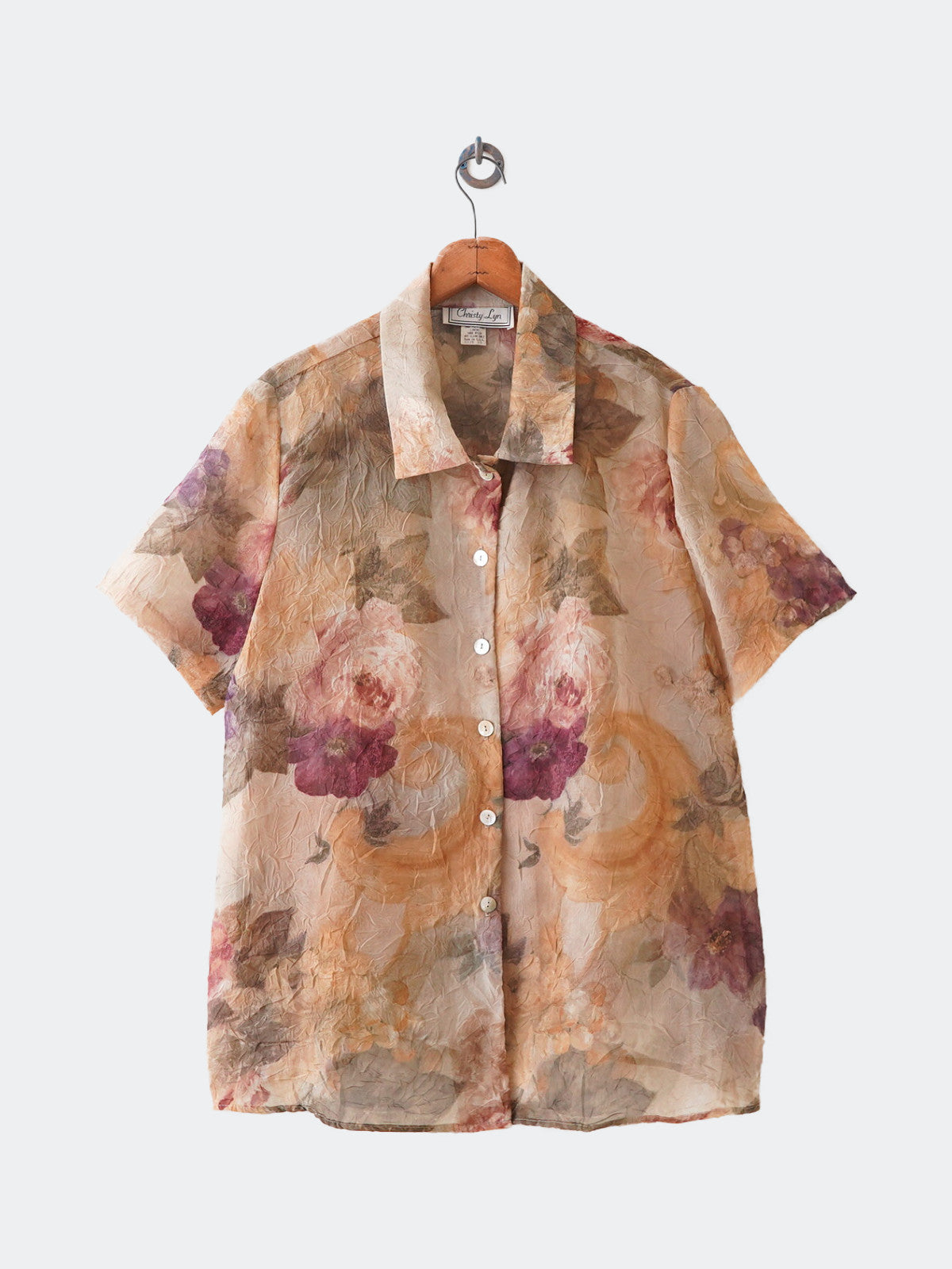 transparent flower shirt