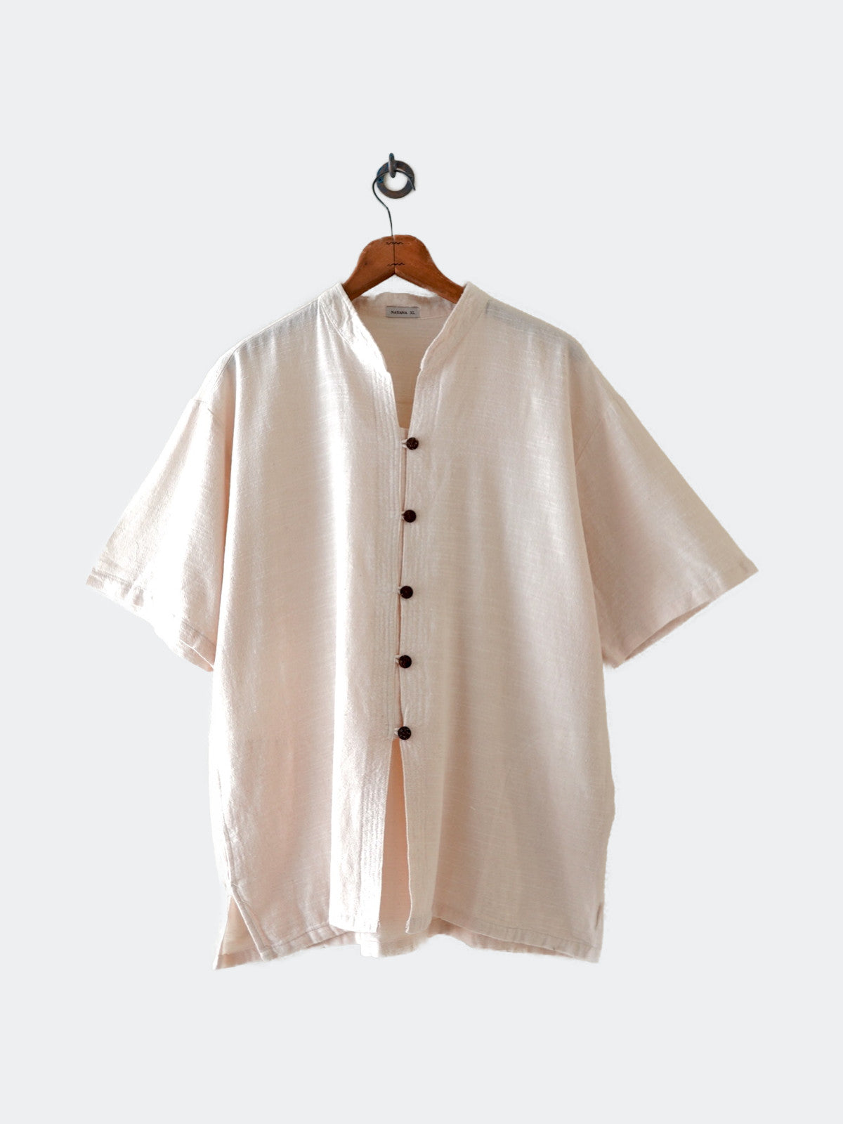 no collar shirt