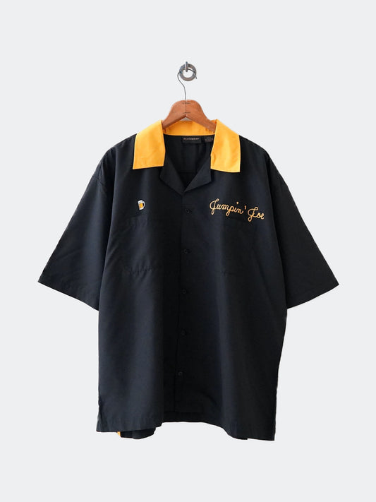 open coller bowling shirt