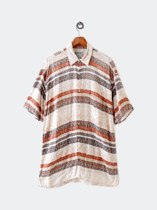 pattern half shirt