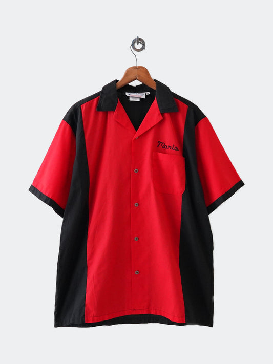 open coller bowling shirt