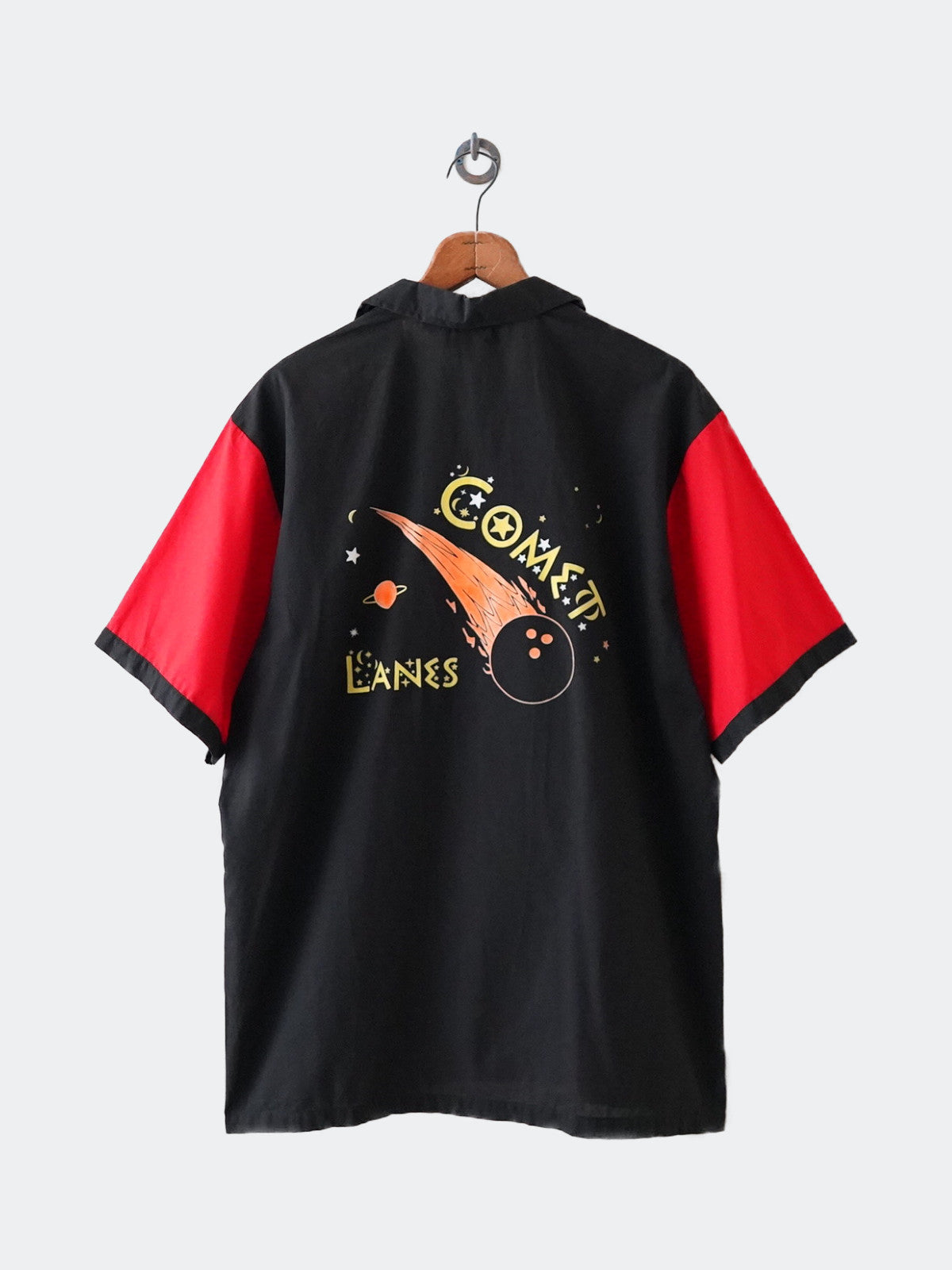 open coller bowling shirt