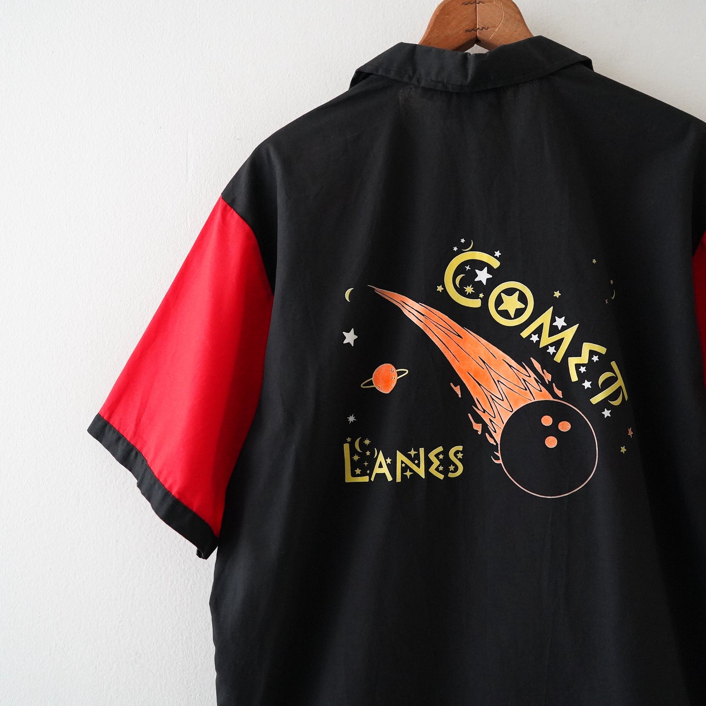 open coller bowling shirt