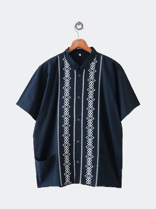 no collar design half shirt