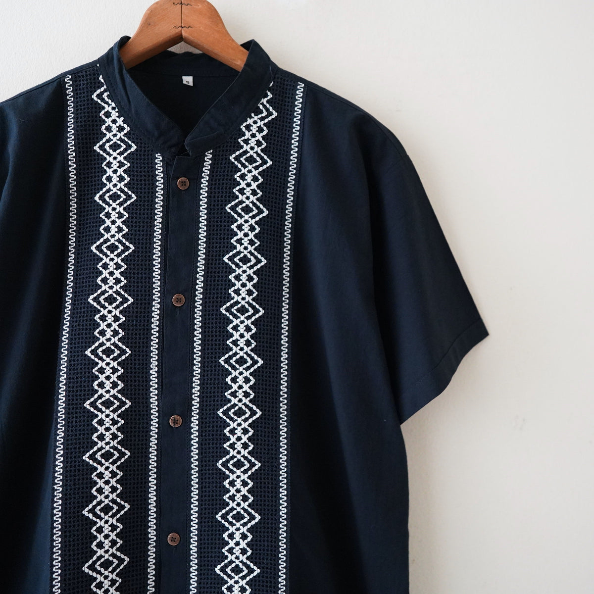 no collar design half shirt