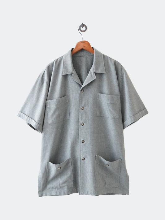 open collar half shirt