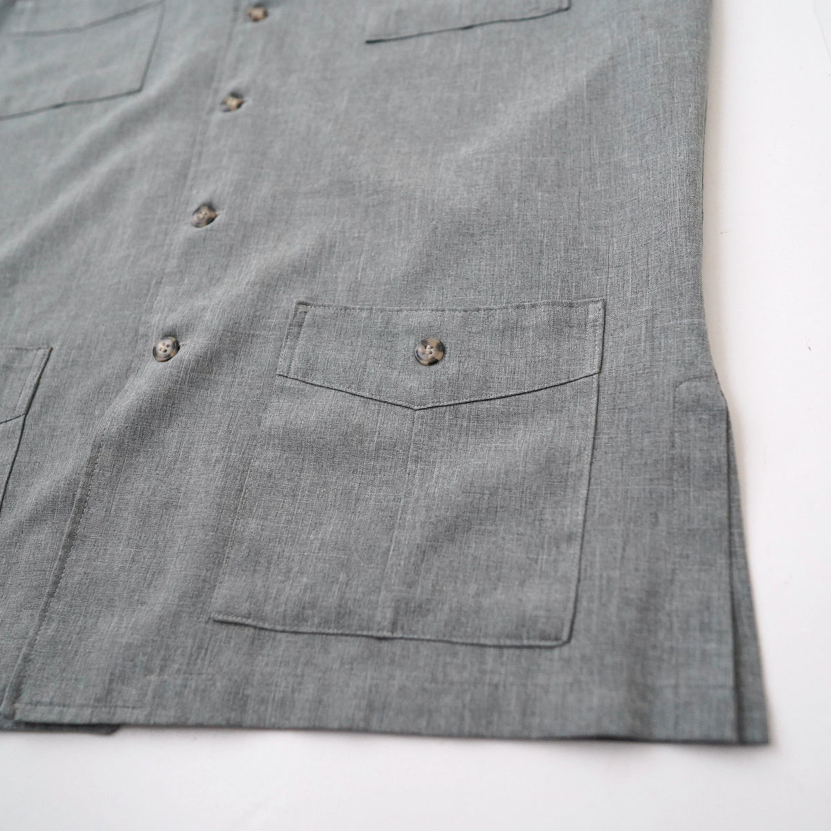 open collar half shirt