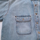 Wrangler button down collar denim shirt