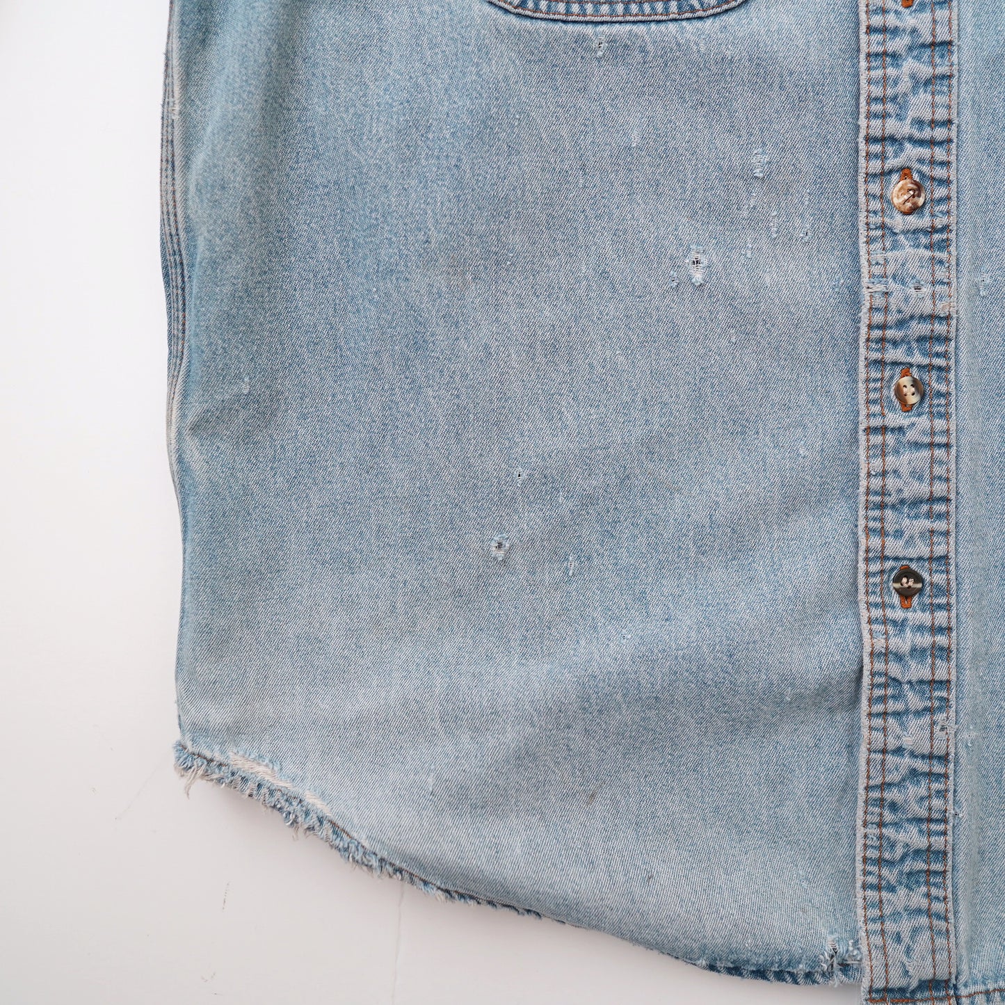 Wrangler button down collar denim shirt