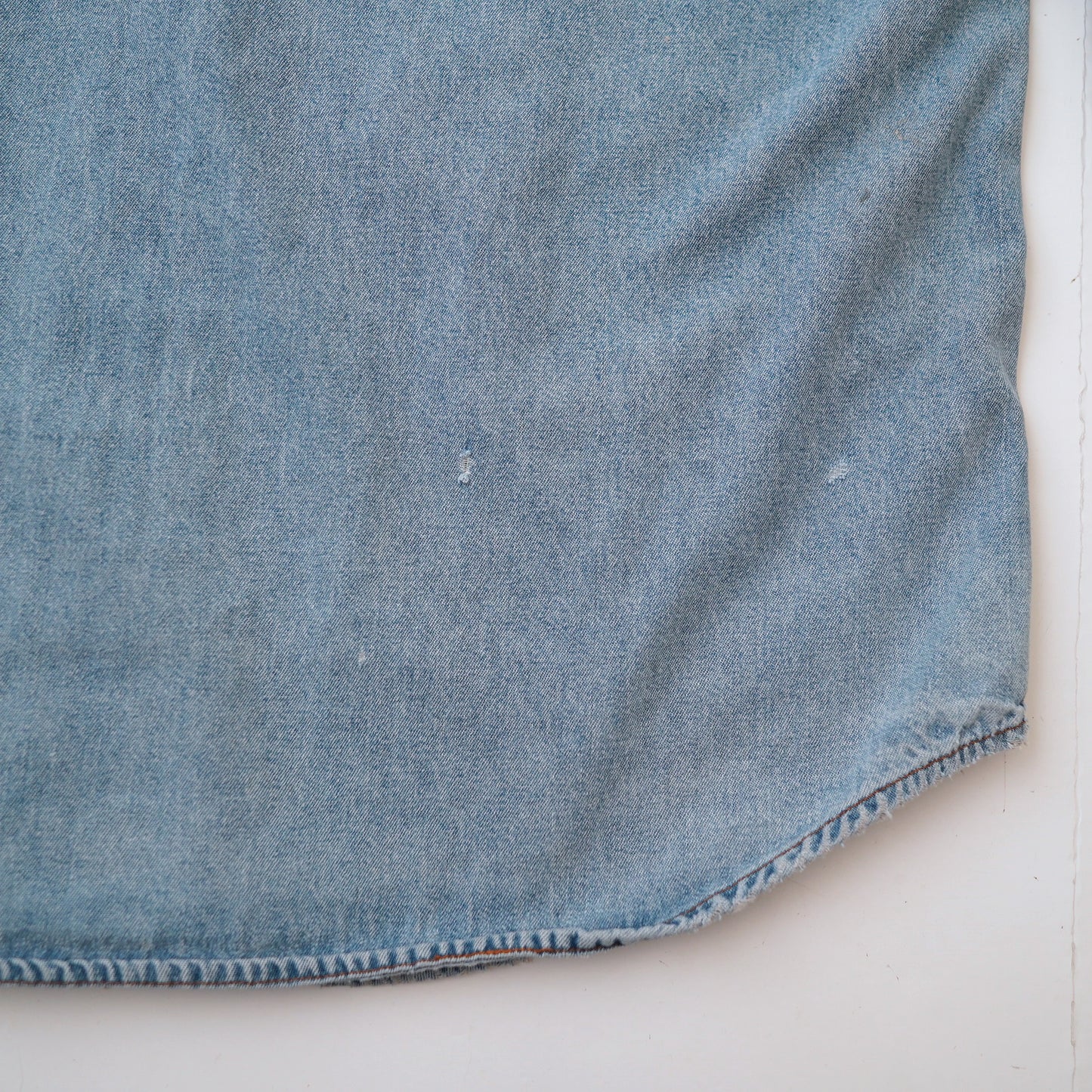 Wrangler button down collar denim shirt