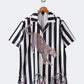 open coller stripe animal shirt