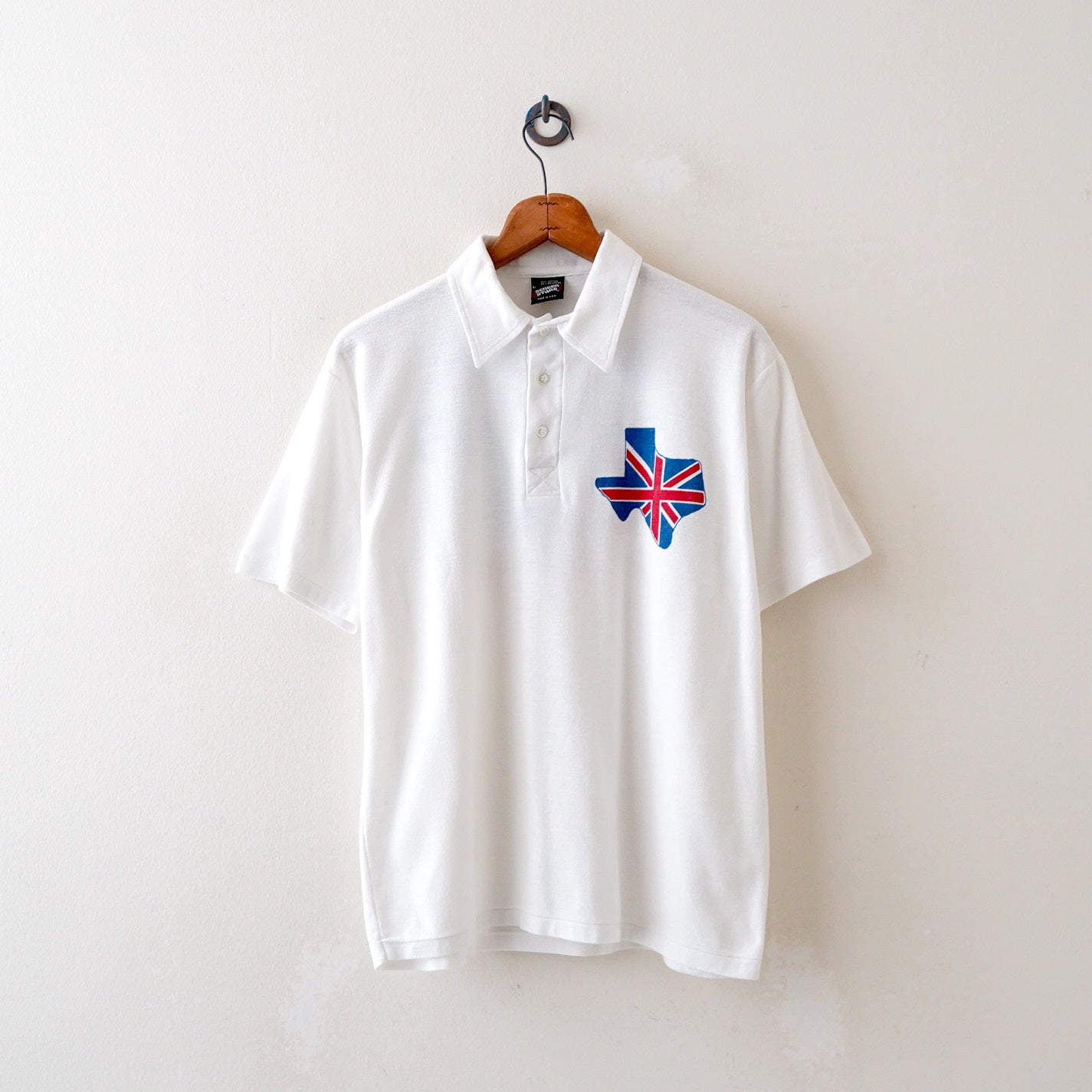 90s print polo shirt