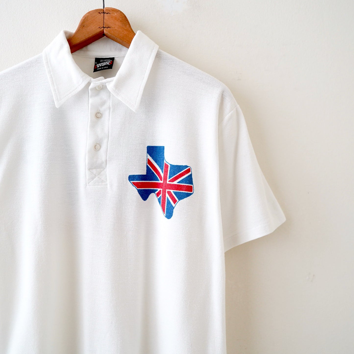 90s print polo shirt