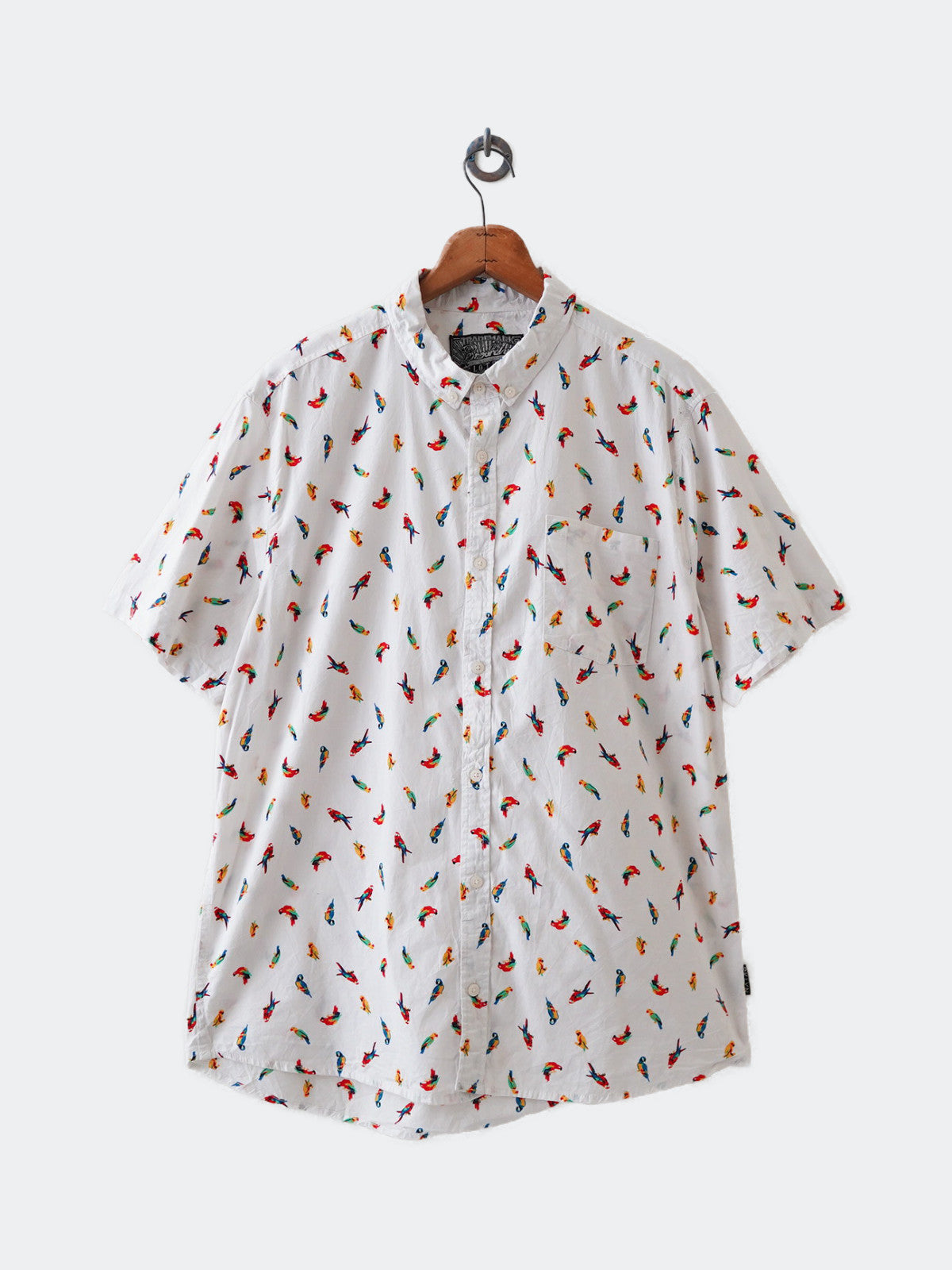 parrot print shirt