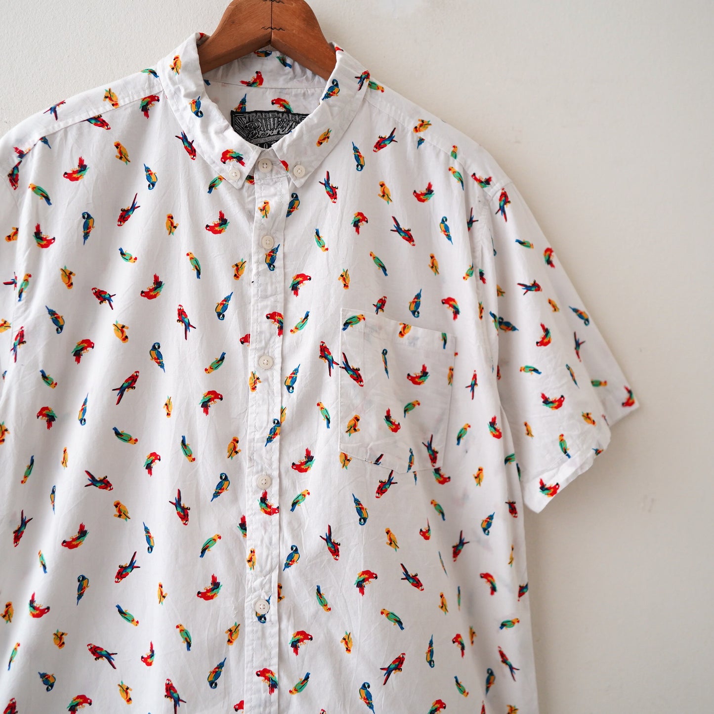 parrot print shirt