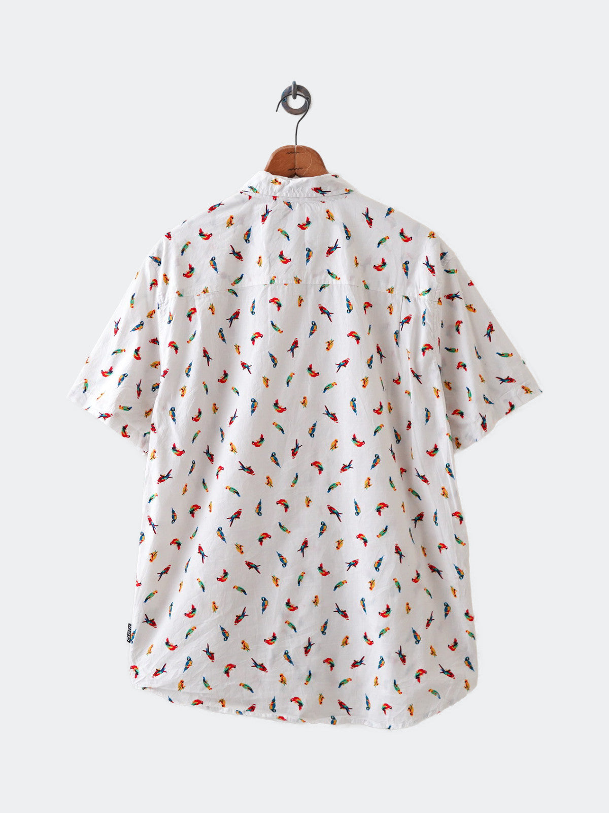 parrot print shirt