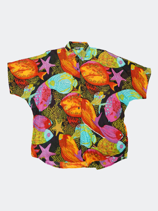 tropical design shirt