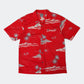 QUIKSILVER mesh aloha shirt