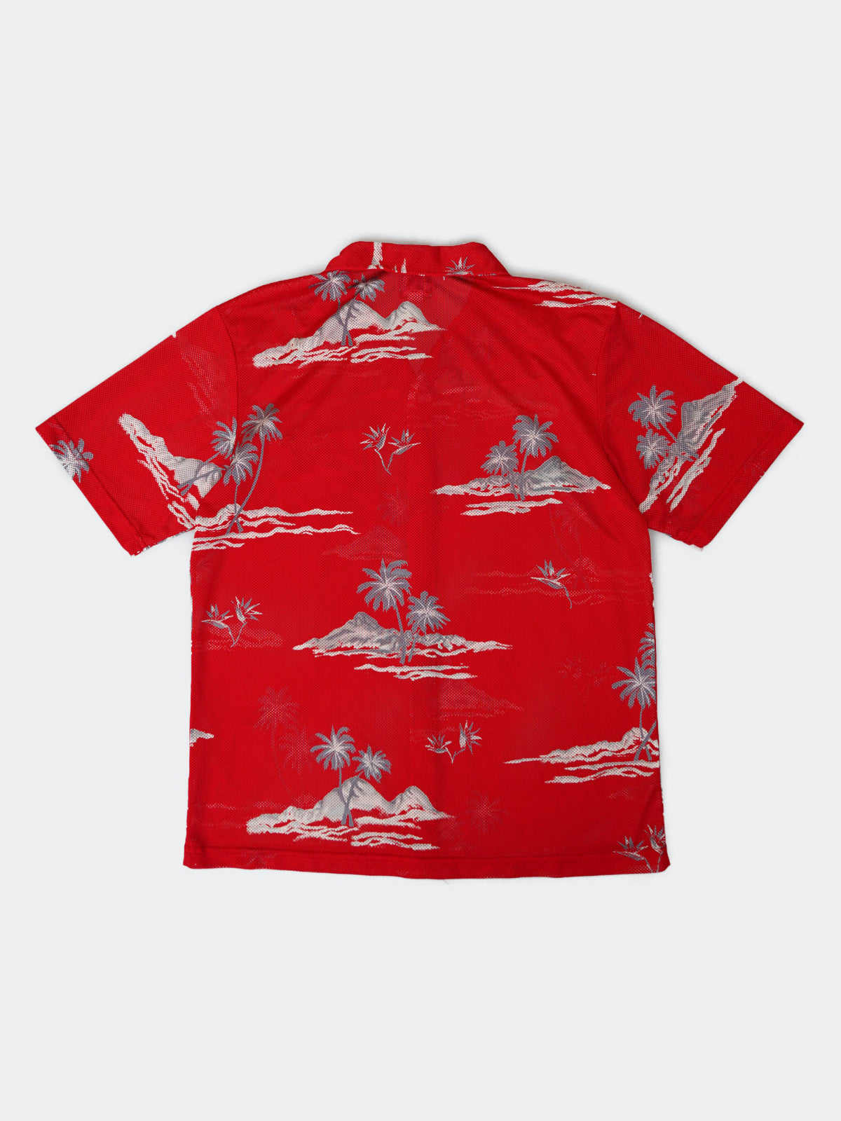 QUIKSILVER mesh aloha shirt