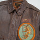 40s A-2 leather flight jacket