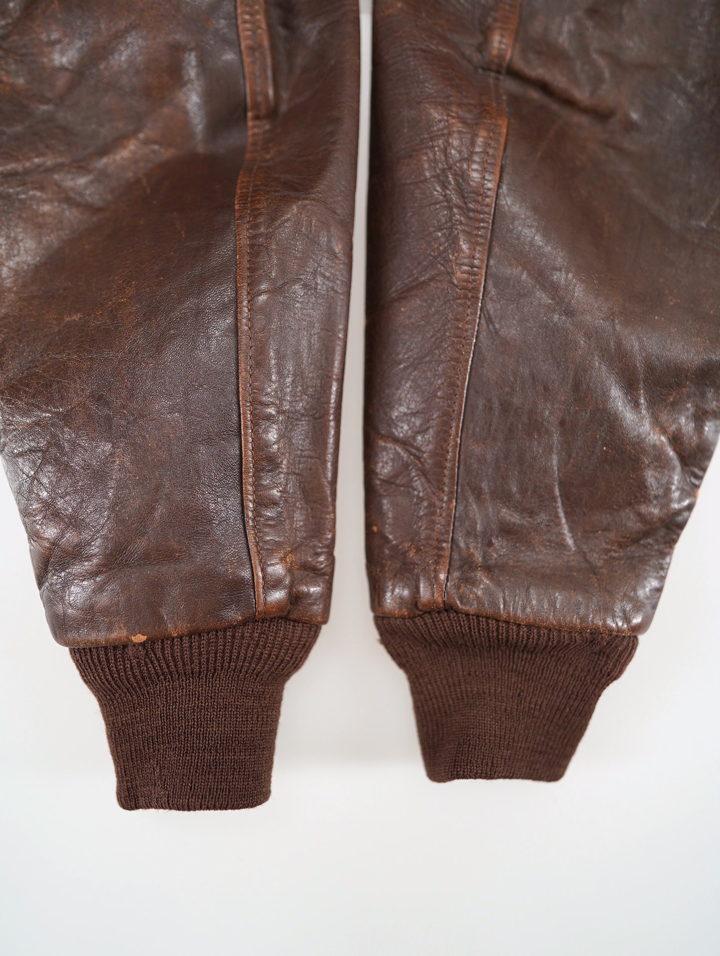 40s A-2 leather flight jacket