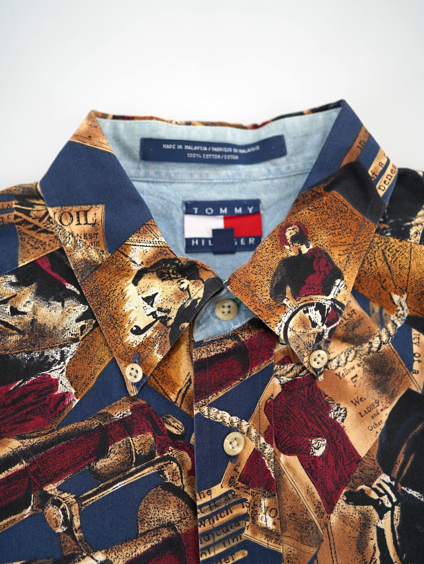 90s TOMMY HILFIGER design shirt